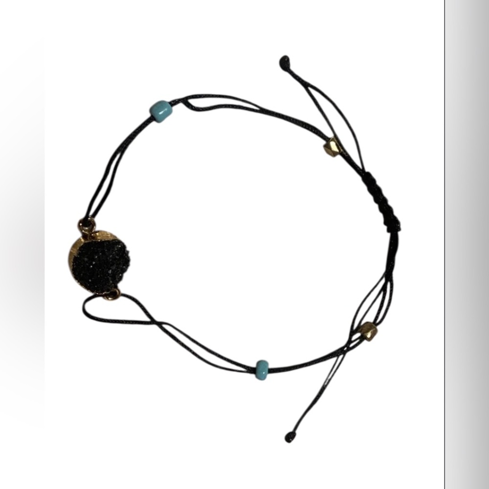 Faux Druzy Drawstring Bracelet #6076